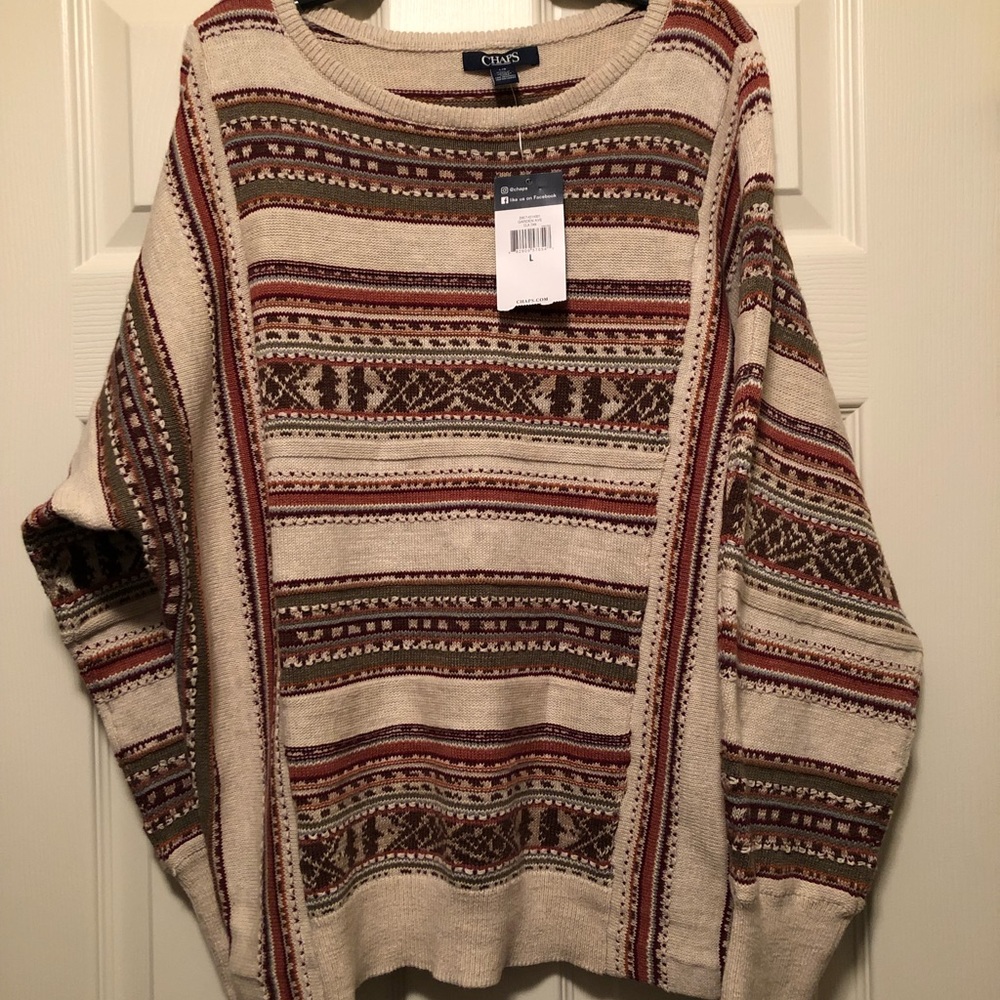 NWT Chaps Sweater